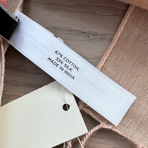 Talbot’s Silk / Cotton Blend Striped Scarf - Picture 4 of 8